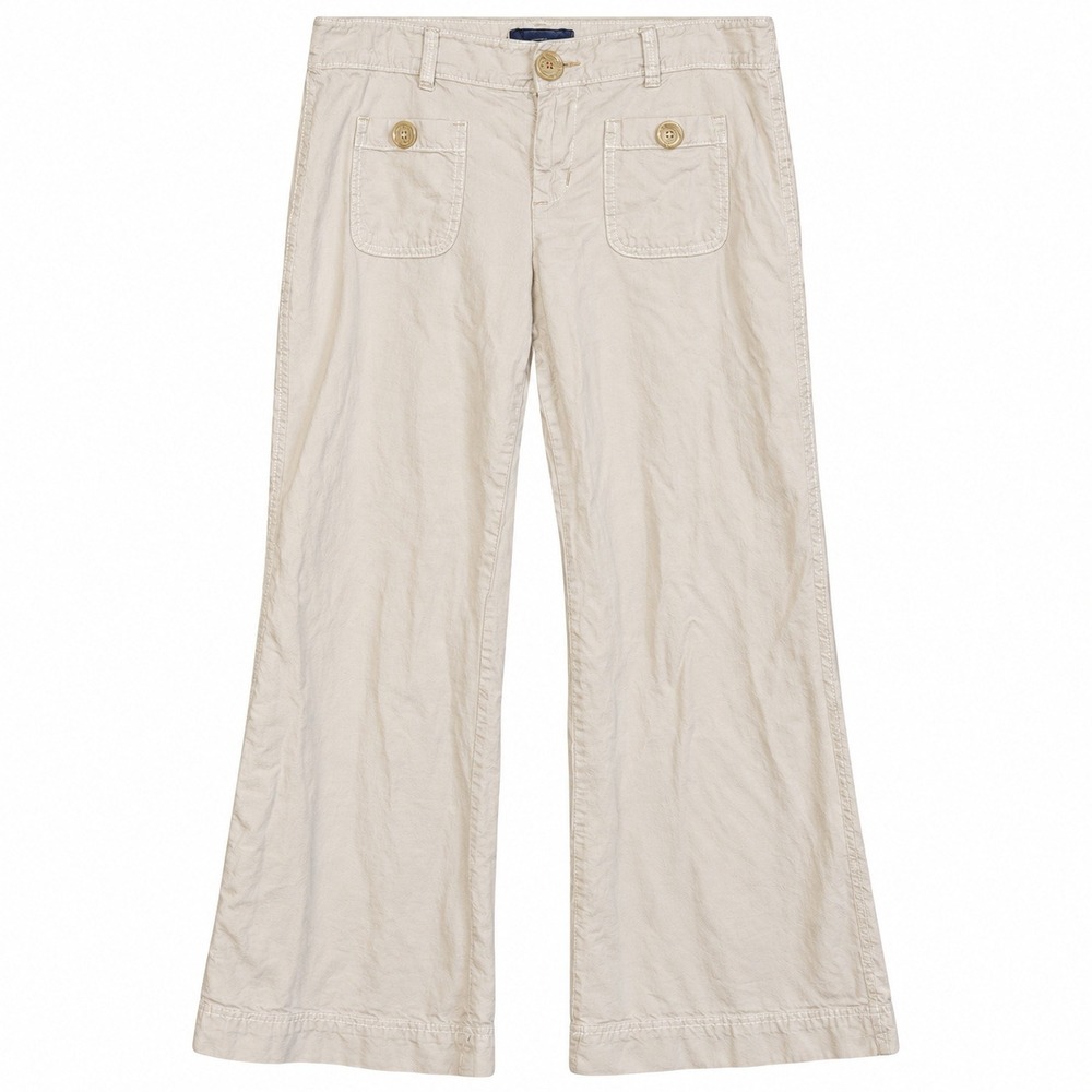 American Eagle Utility Pants Womens 33x31 Khaki Excellent Wide Leg Y2K Cotton